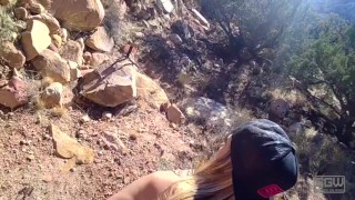 Hardcore Outdoor Sex at First Creek: Public Fucking Sucking and Creampie in the Mountains