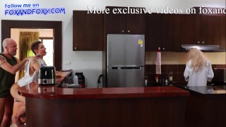 Almost Caught Surprise Anal Creampie Near Mother-in-Law