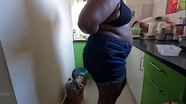 Hidden Cam Catches Maid in Kitchen